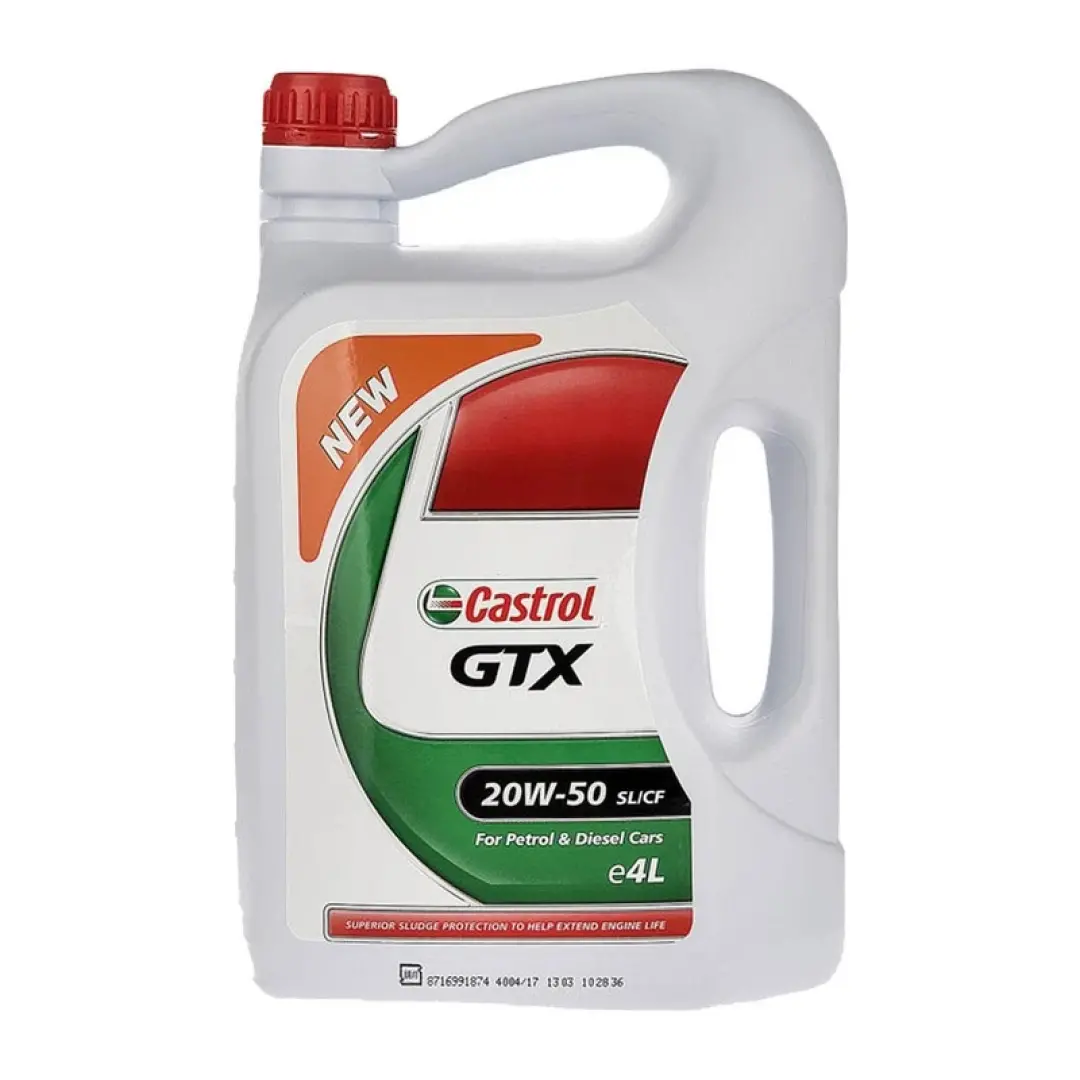 روغن 4 لیتری کاسترول 20w50 GTX