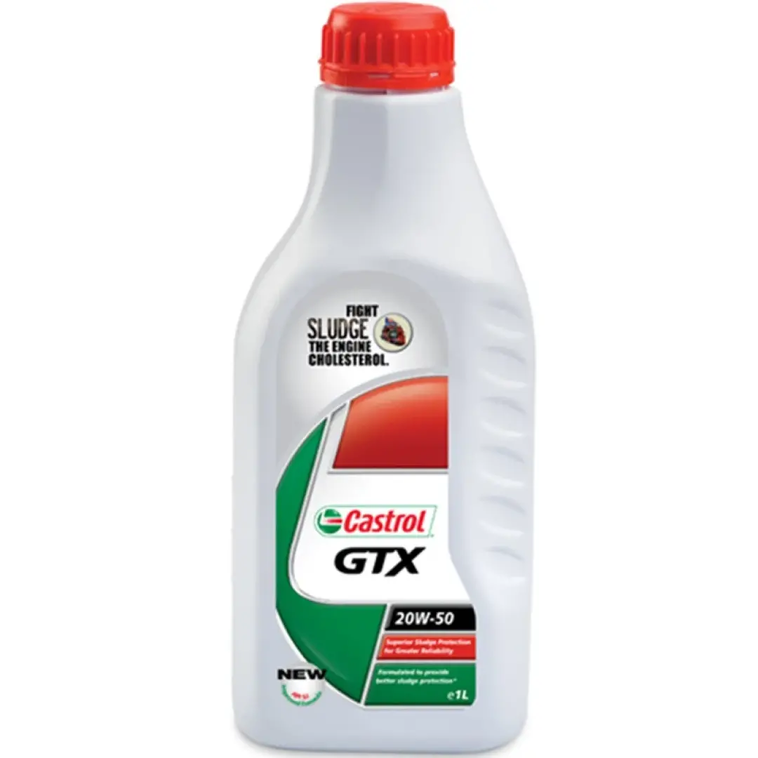 روغن 1 لیتری کاسترول 20w50 SL GTX