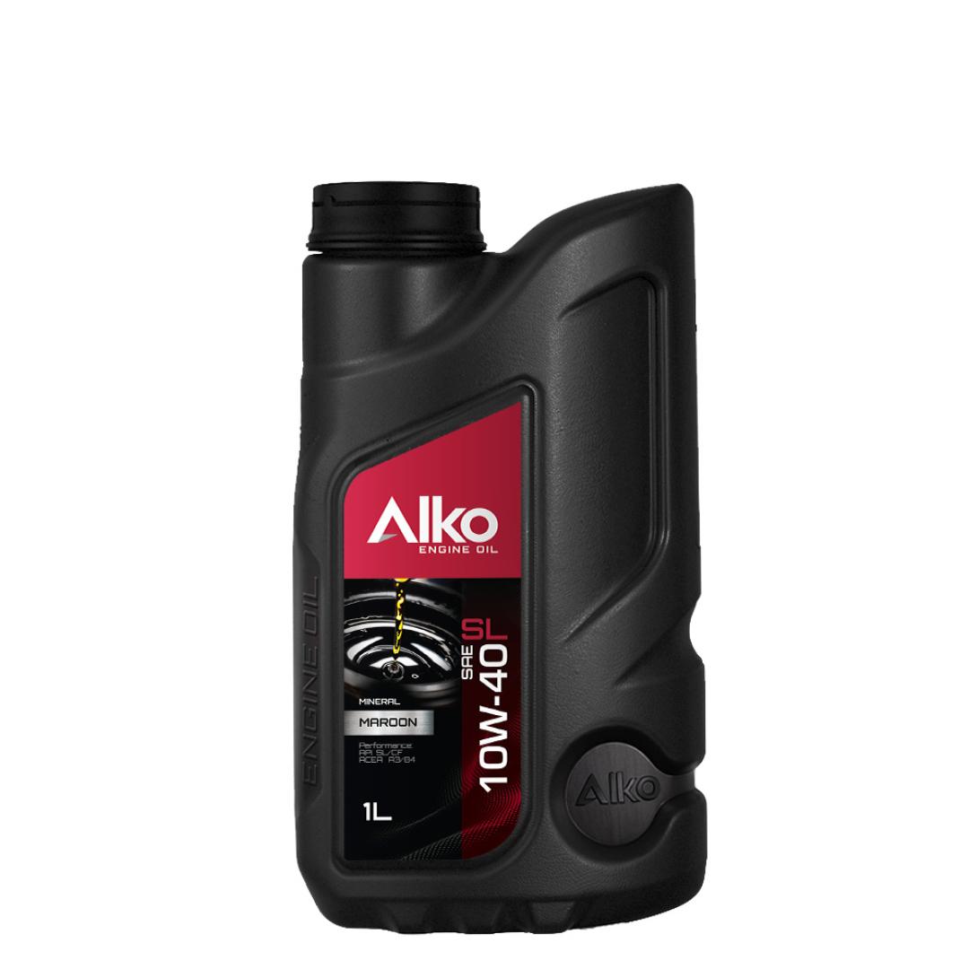 روغن 1 لیتری آلکو 10w40 SL MAROON